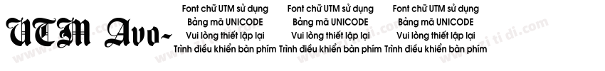 UTM Avo字体转换